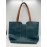 Montana West Teal Blue Faux Leather Tote Bag Western Whipstitch Shoulder Bag